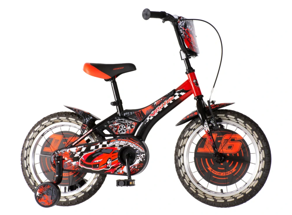 Bicykel Visitor Nitro 16" Čierno Červená