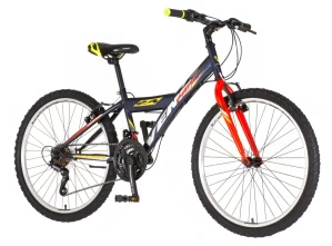 Bicykel Venssini Parma 24" Modrá Červená Žltá Biela