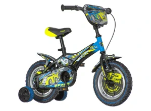 Bicykel Visitor Turbo 12" Žlto Modrá KIDS