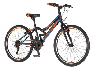 Bicykel Explorer Spy Diasy 24" Tmavá Modrá Modrá Oranžová M