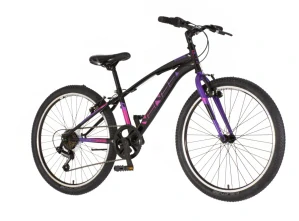 Bicykel Visitor Arcadia  24" Čierna Fialová KIDS