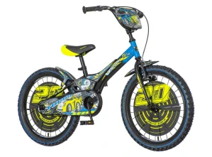 Bicykel Visitor Turbo 20" Žlto Modrý