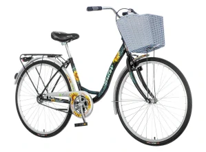 Bicykel Visitor Lowland 26x1.3/8" Čierna Tvamo Modrá