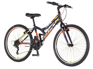 Bicykel Explorer Spy Legion 24" Tmavo Modrá Žltá Biela M