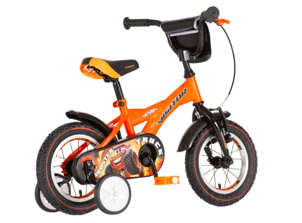Bicykel Visitor Truck monster 12" oranžový