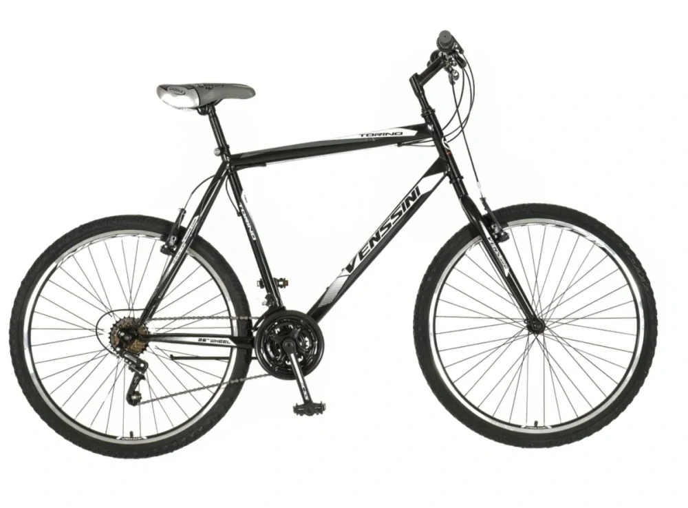 Bicykel Venssini Torino 26" Čierna Biela W