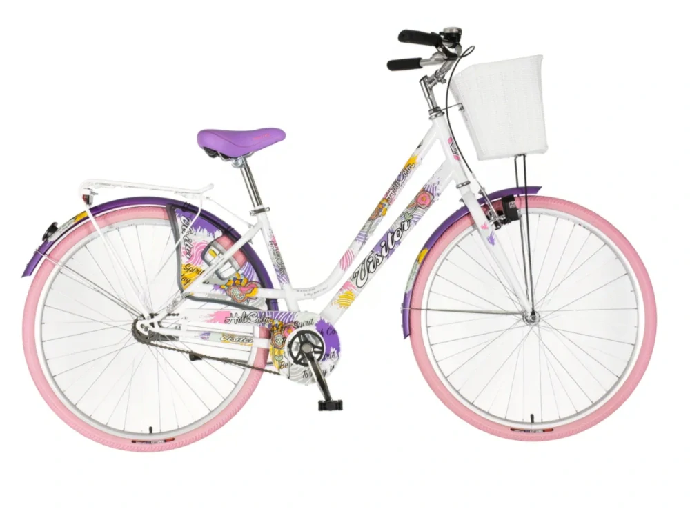 Bicykel Visitor Fashion Holicolor 28" Biela Multicolor