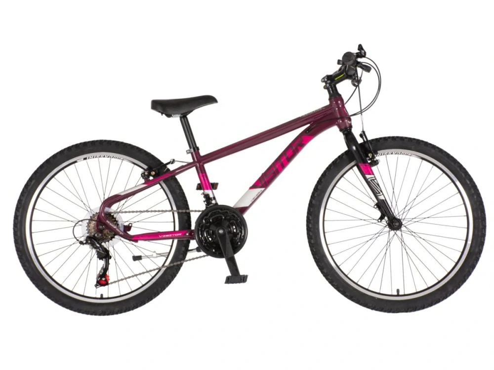 Bicykel Visitor Radiance 24" Bordová Ružová UNI
