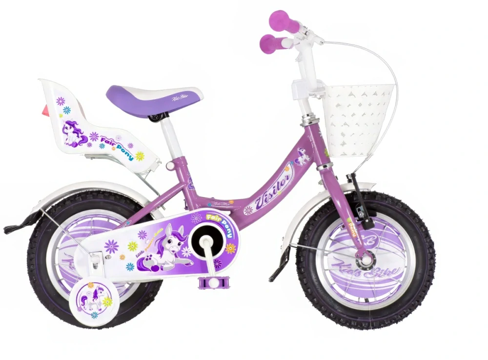 Bicykel Visitor Pony 12" Fialová Biela KIDS