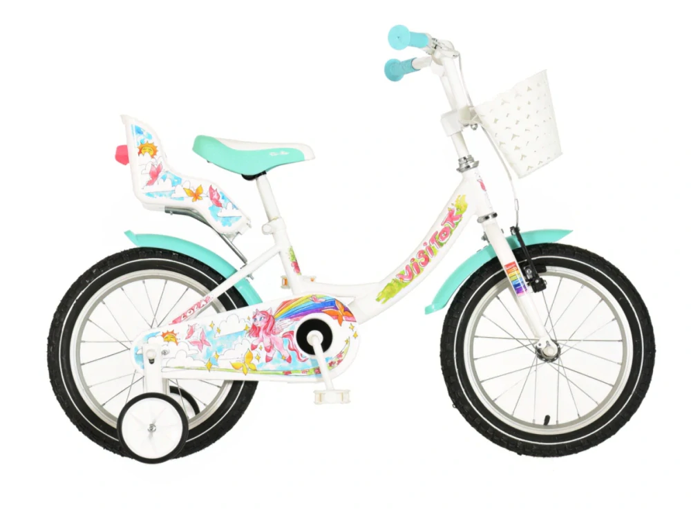 Bicykel Visitor LOLA 16" Biela Tyrkys