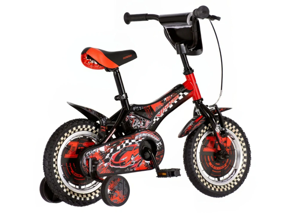 Bicykel Visitor Nitro 12" Čierno Červený KIDS