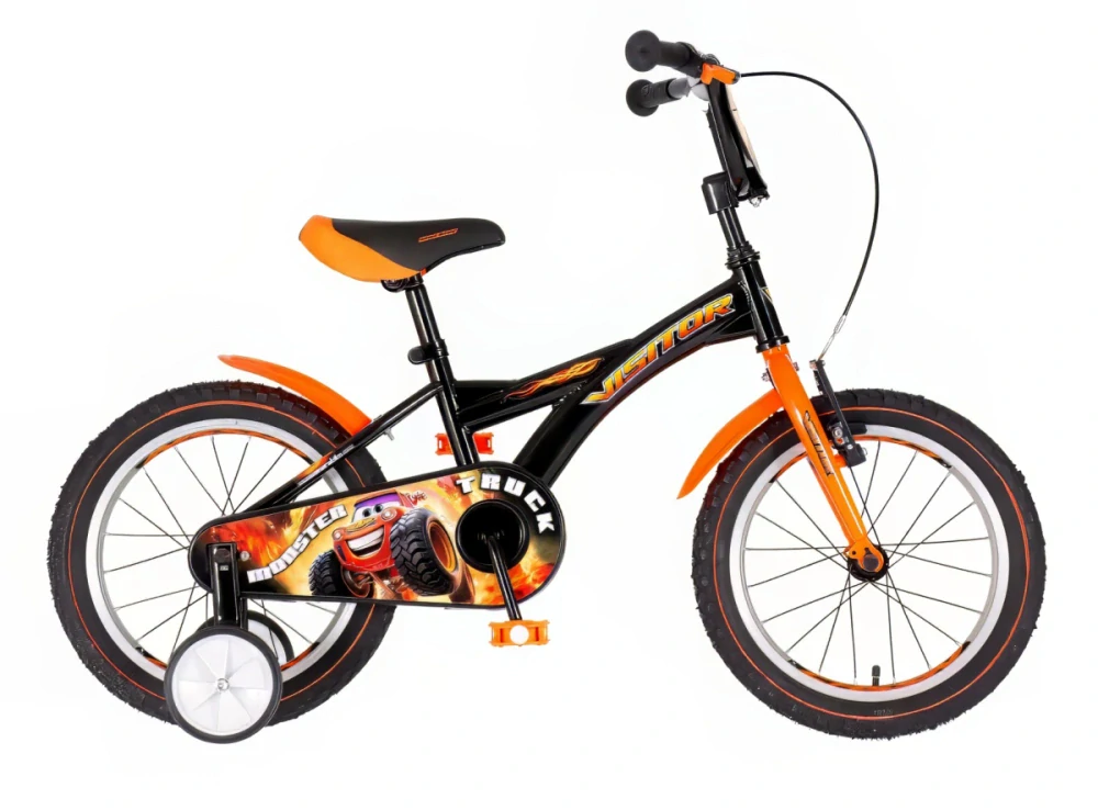 Bicykel Visitor Truck monster 16" Oranžovo Čierna KIDS