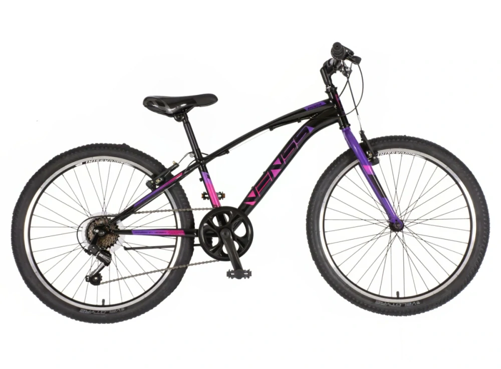 Bicykel Visitor Arcadia  24" Čierna Fialová KIDS
