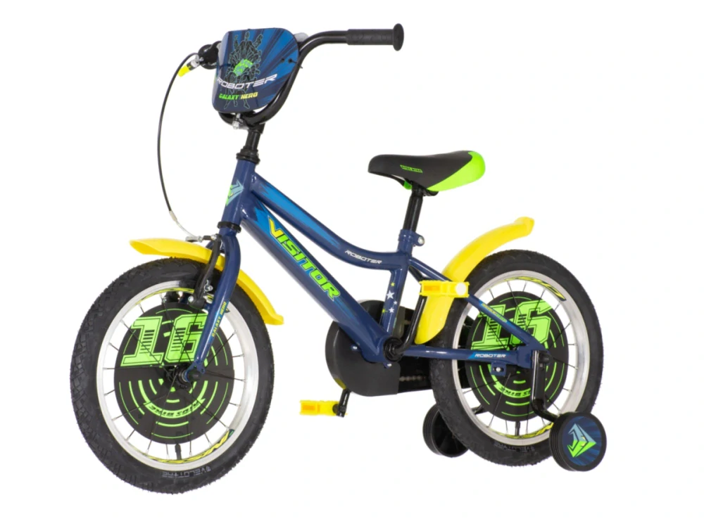 Bicykel Visitor Roboter 16" Modro Žltá KIDS