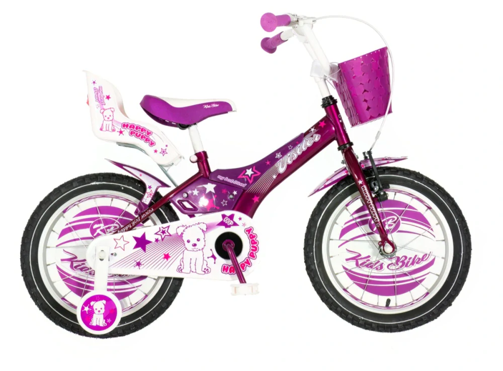 Bicykel Visitor Super Star 16" Čierno Fialová Girl