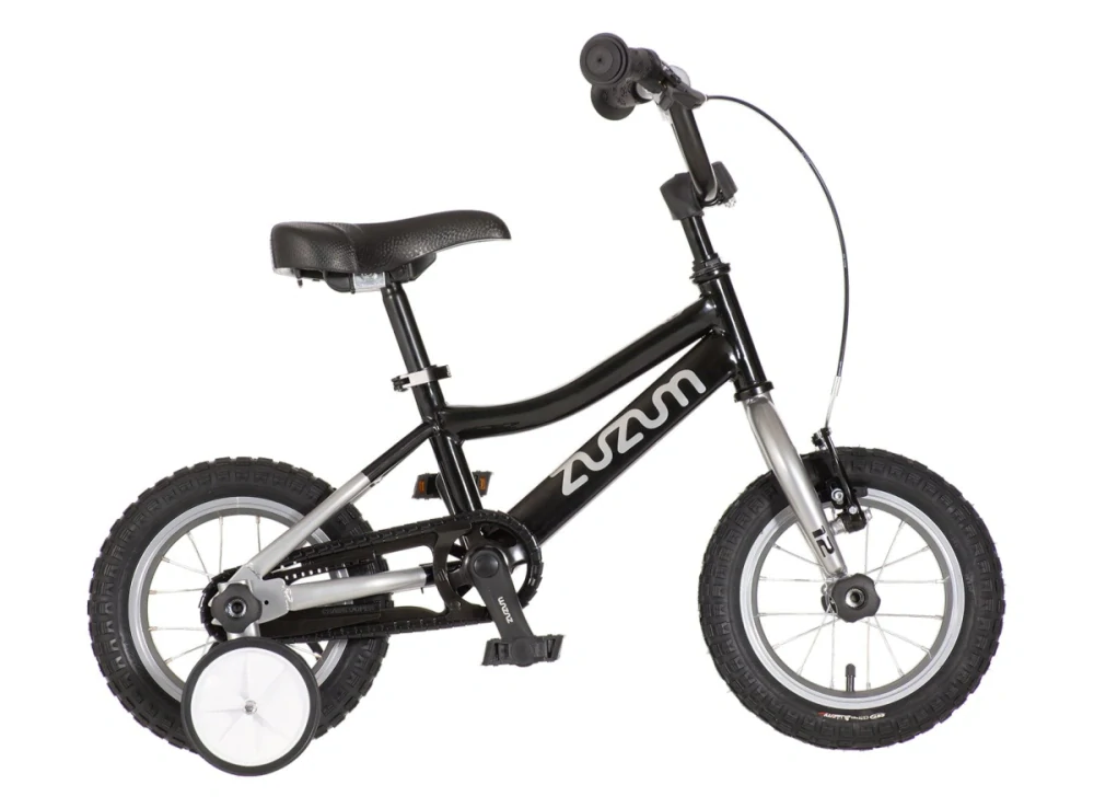Bicykel 12 ZUZUM 12" Čierny Chróm Girl