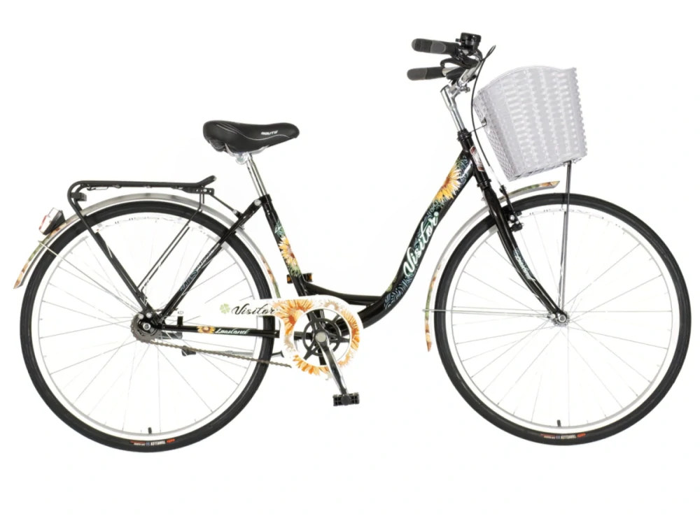 Bicykel Visitor Lowland 26x1.3/8" Čierna Tvamo Modrá