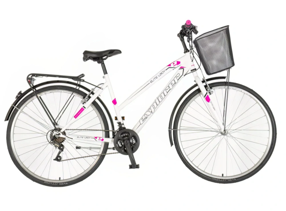Bicykel Explorer Elite Lady 28" Biela Ružová