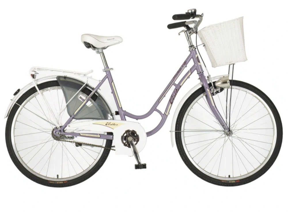 Bicykel Visitor Fashion Machiato 26x1.3/8" Fialová Biela