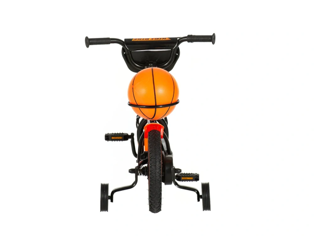 Bicykel Visitor Basket 12" čierno-oranžový KIDS