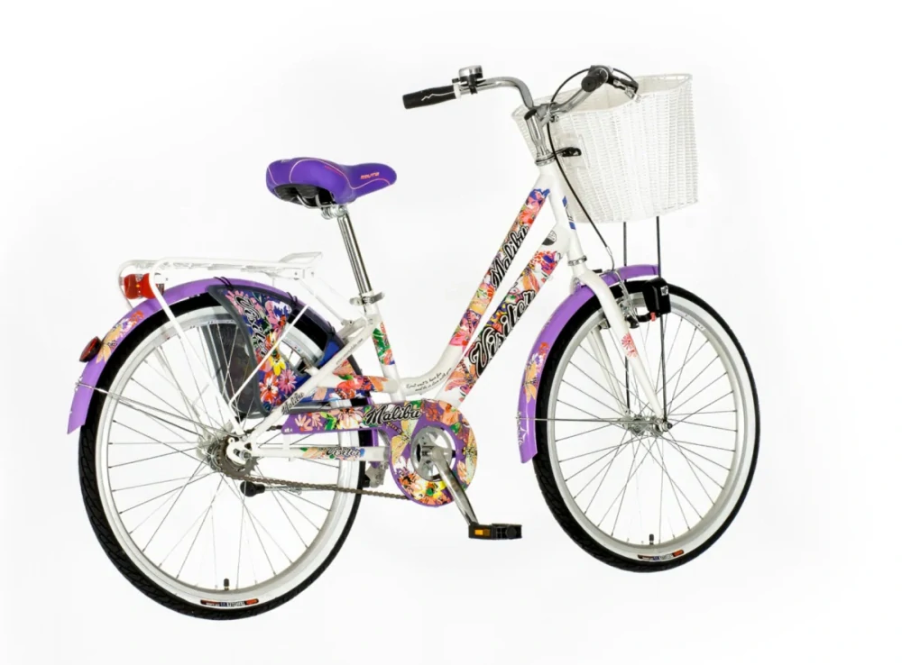 Bicykel Visitor Fashion Malibu 24" Biela Fialová