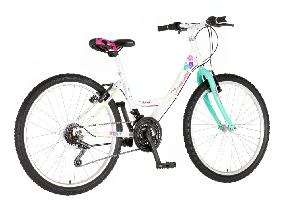 Bicykel Venssini Parma 24" Biela Tyrkys