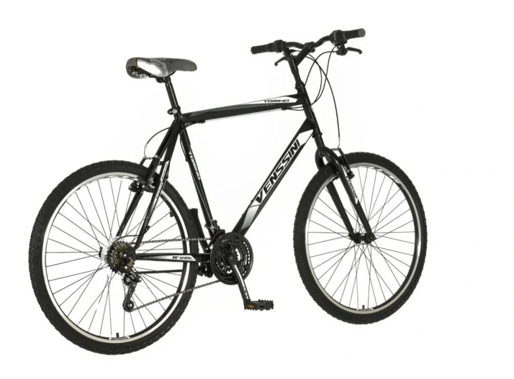 Bicykel Venssini Torino 26" Čierna Biela W