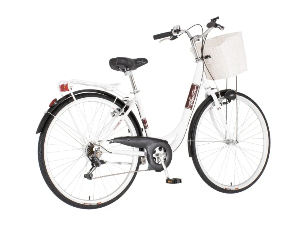 Bicykel Visitor Fashion Latte 28" Biela Čierna