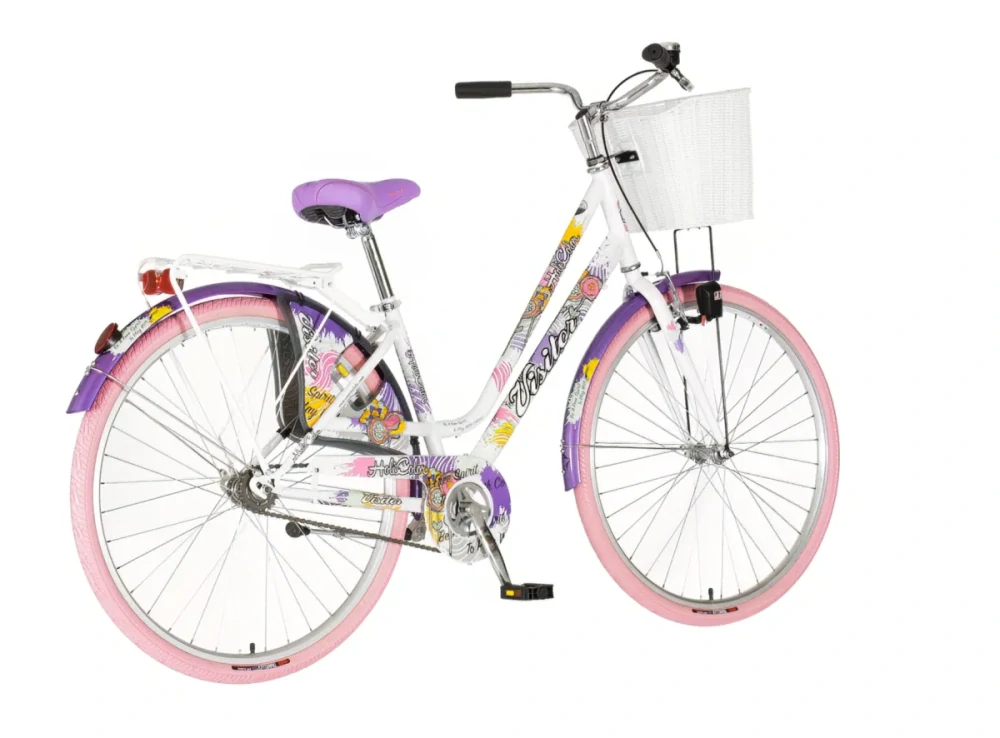 Bicykel Visitor Fashion Holicolor 28" Biela Multicolor