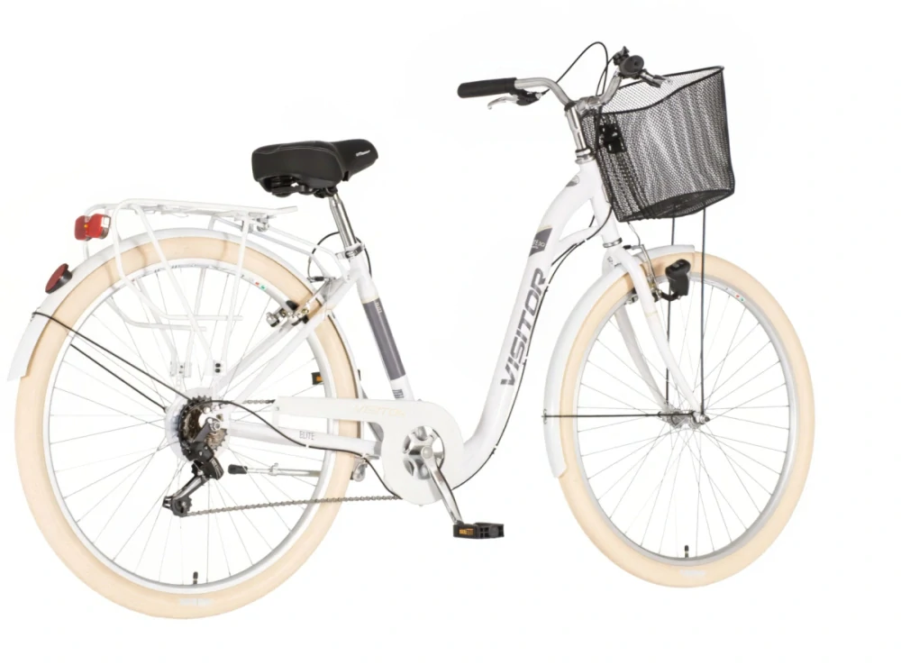 Bicykel Visitor Elite 28" Biela Sivá