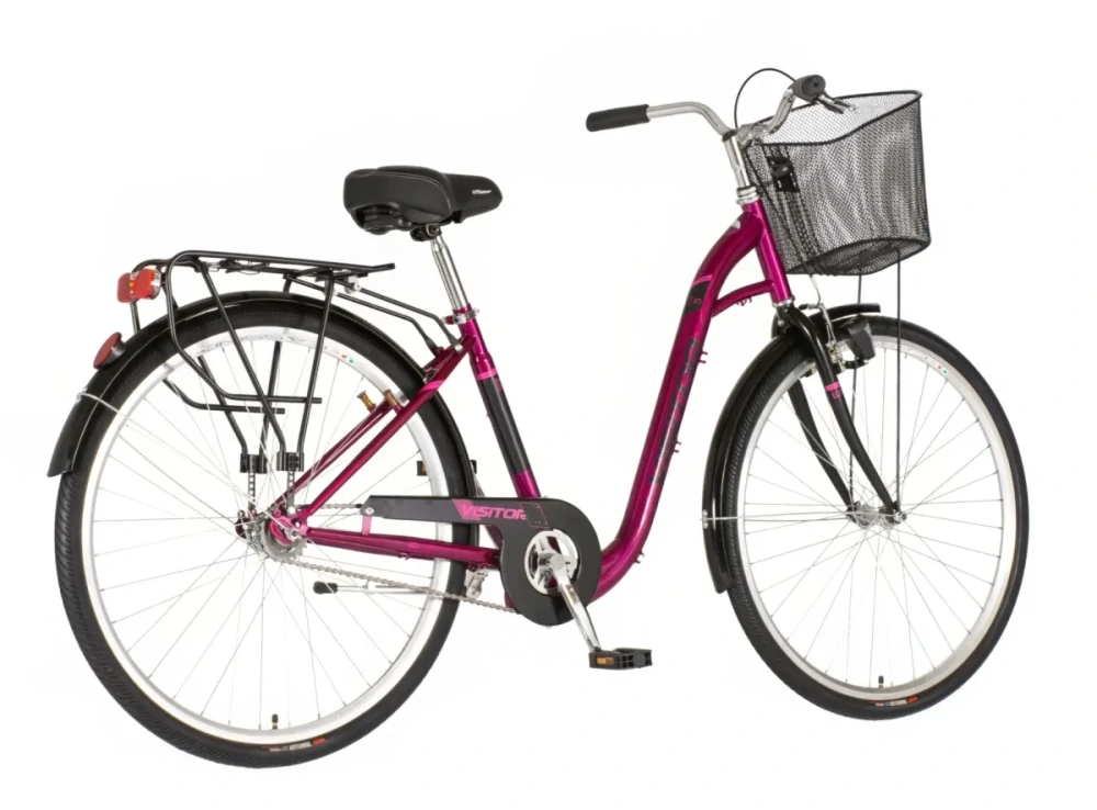 Bicykel Visitor Elite 28" Fialová Čierna