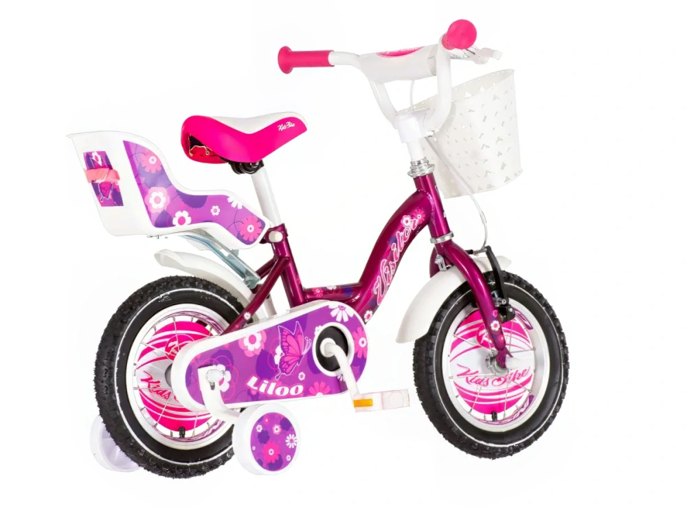 Bicykel Visitor Liloo 12" Fialová Biela KIDS