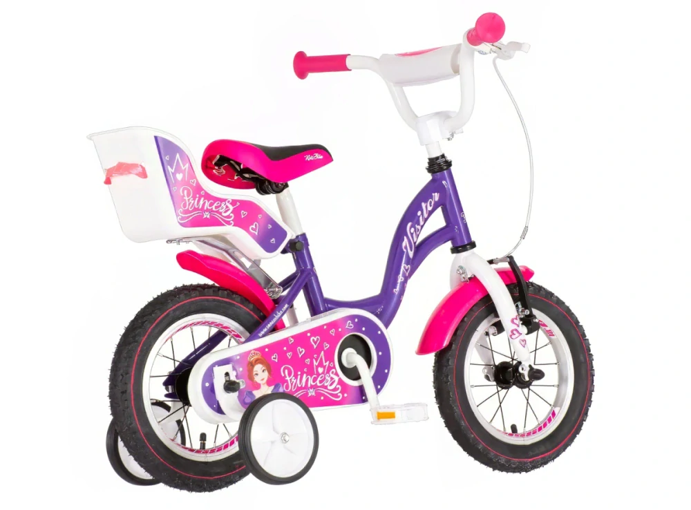 Bicykel Visitor Princess 12" Fialová Biela 