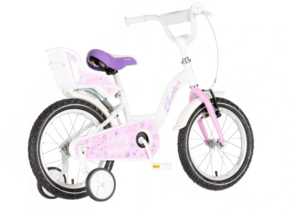 Bicykel Visitor Lovely little Princess 16" Biela Ružová KIDS