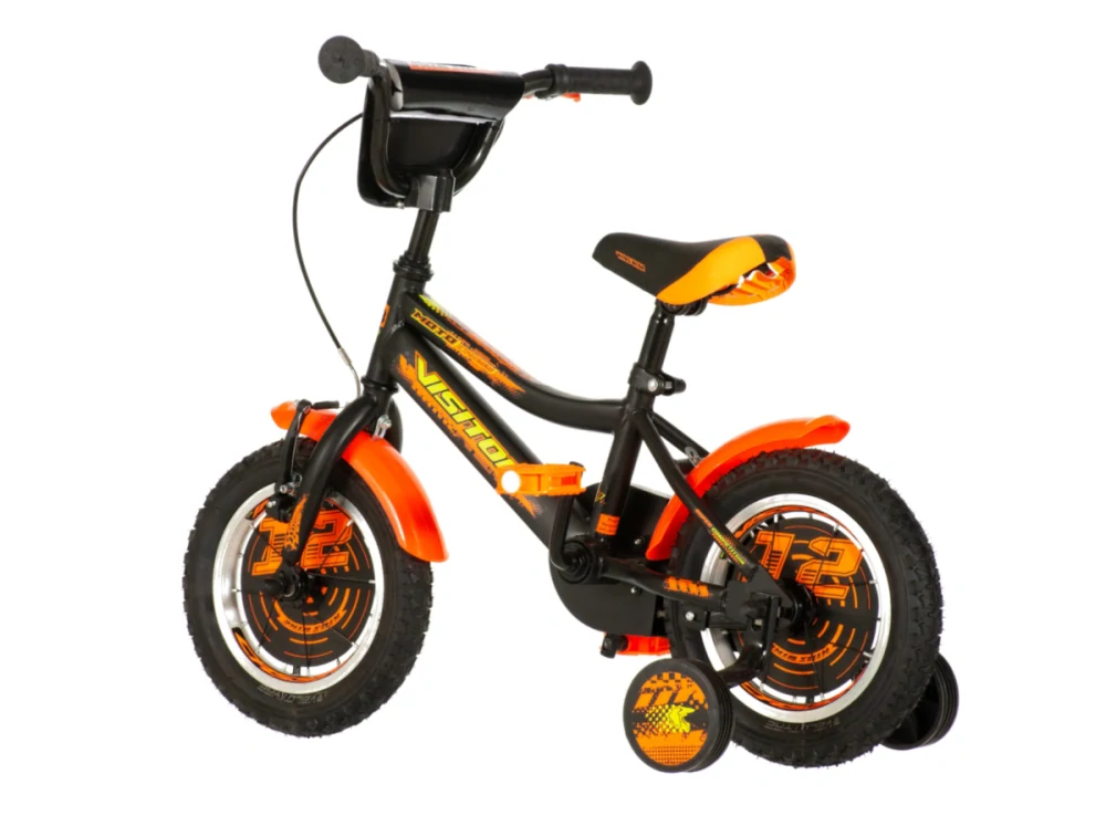 Bicykel Visitor Motocross 12" Čierno-Oranžový KIDS