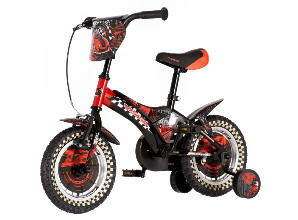 Bicykel Visitor Nitro 12" Čierno Červený KIDS