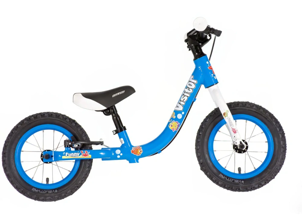 Bicykel Visitor Gur Gur 12" Modro-Biely