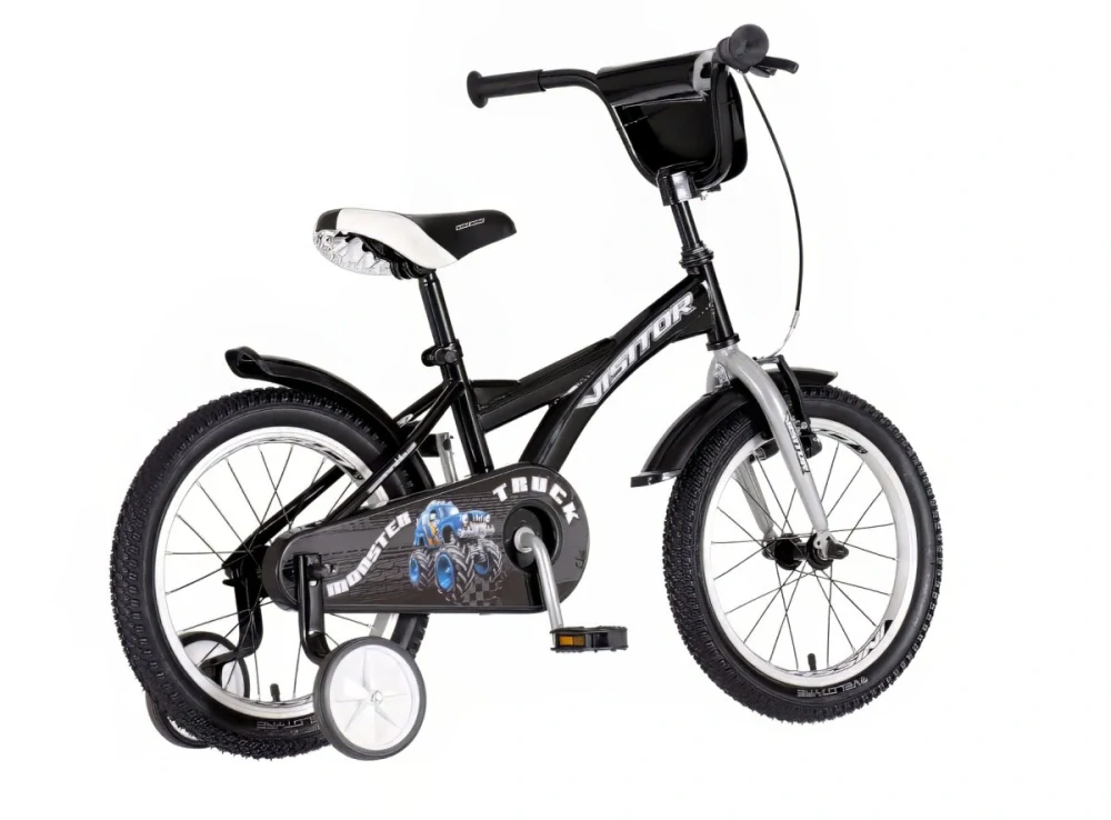 Bicykel Visitor Truck monster 16" čierno sivá
