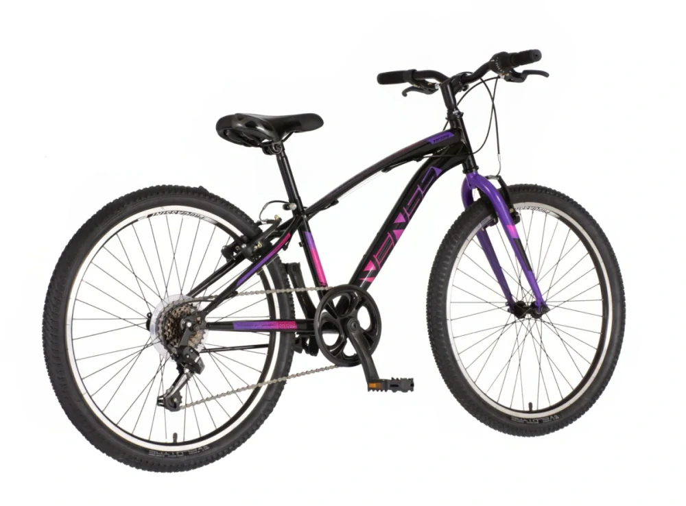 Bicykel Visitor Arcadia  24" Čierna Fialová KIDS