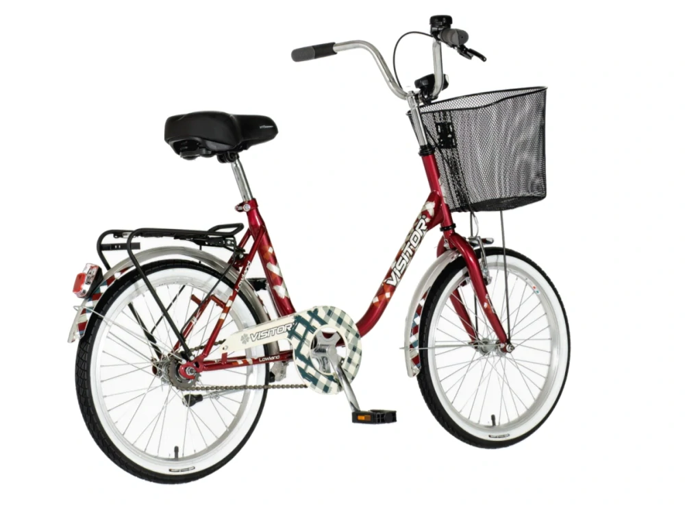 Bicykel Visitor Lowland 20" Červená Sivá UNI