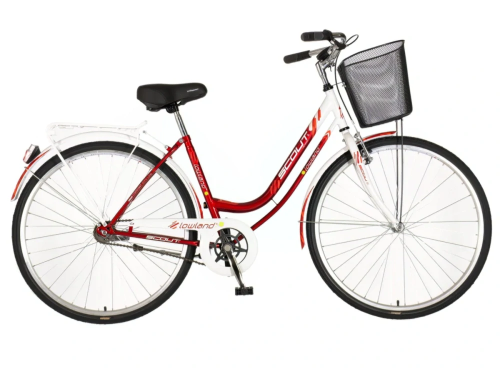 Bicykel Visitor Lowland 28" Červená Biela Oranžová W