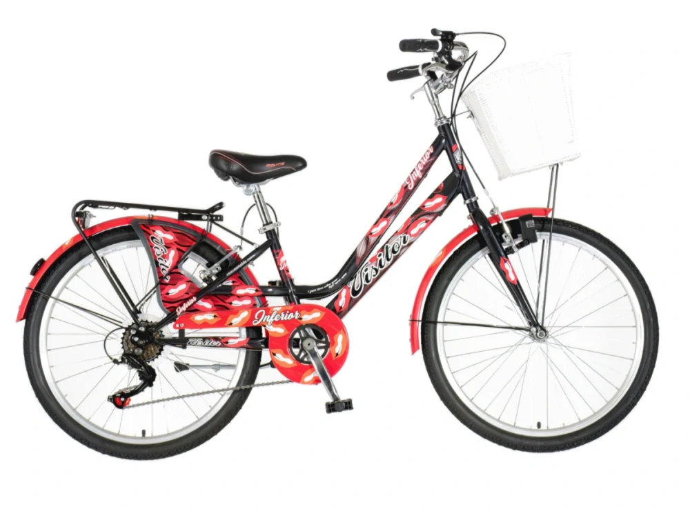 Bicykel Visitor Fashion Inferior 24" Čierna Červená
