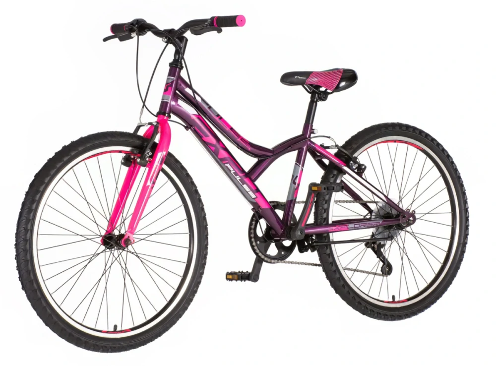 Bicykel Explorer Spy Diasy 24" Fialová Ružová M
