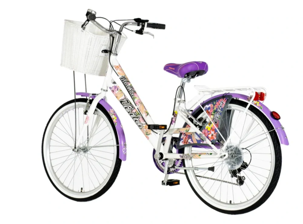 Bicykel Visitor Fashion Malibu 24" Biela Fialová
