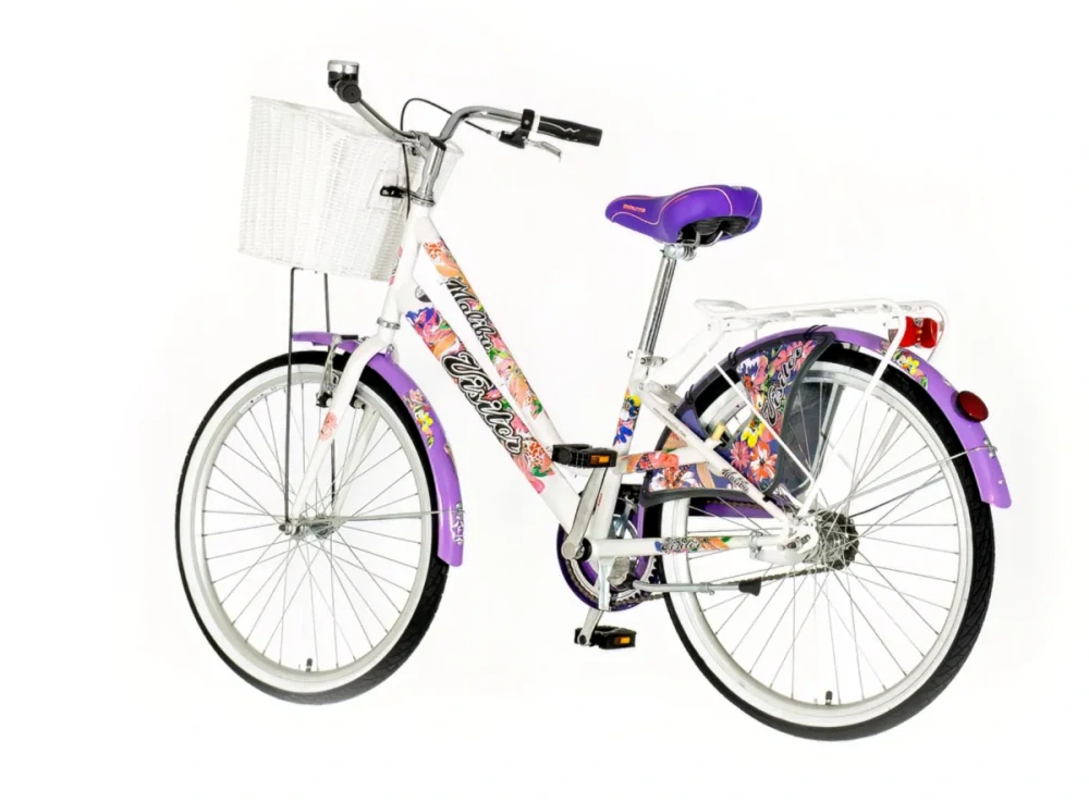 Bicykel Visitor Fashion Malibu 24" Biela Fialová