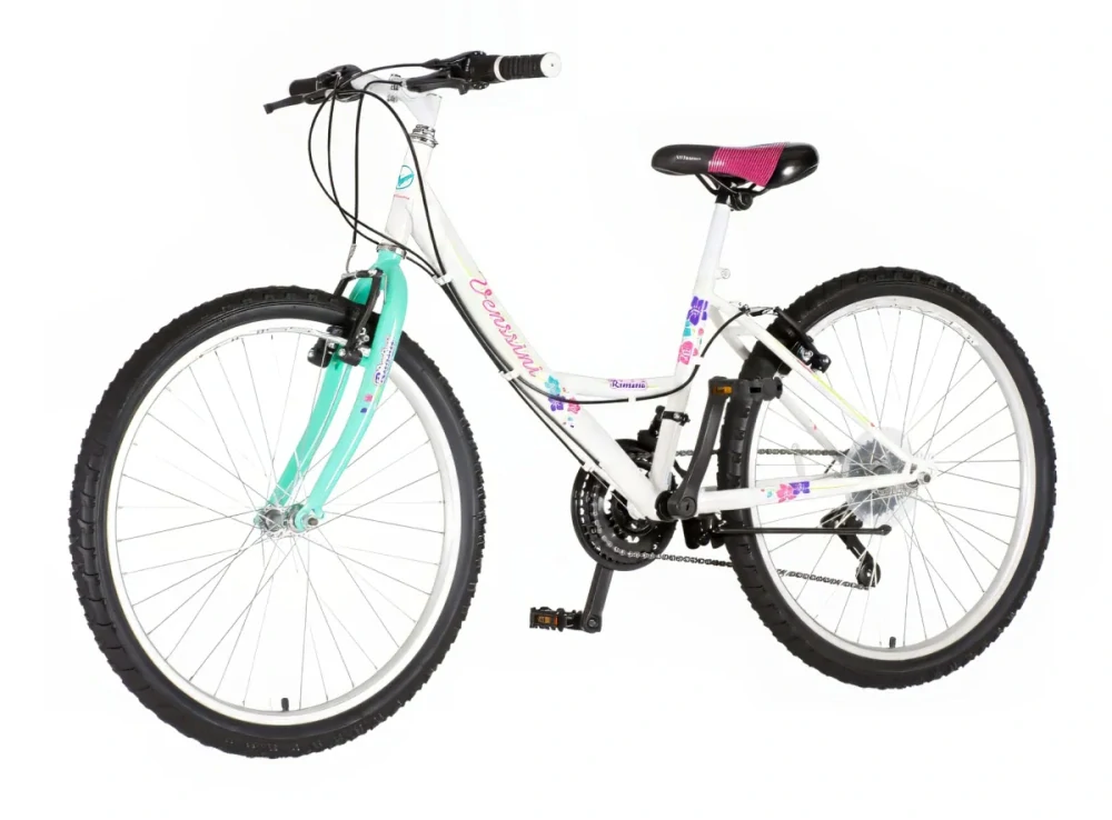 Bicykel Venssini Parma 24" Biela Tyrkys G