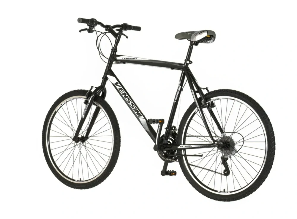 Bicykel Venssini Torino 26" Čierna Biela W