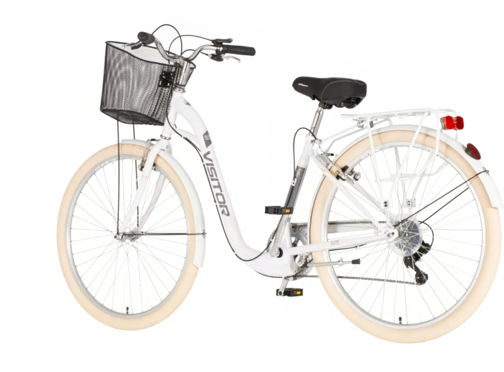 Bicykel Visitor Elite 28" Biela Sivá