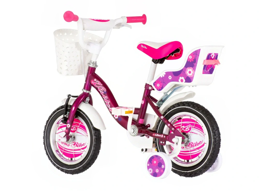 Bicykel Visitor Liloo 12" Fialová Biela KIDS
