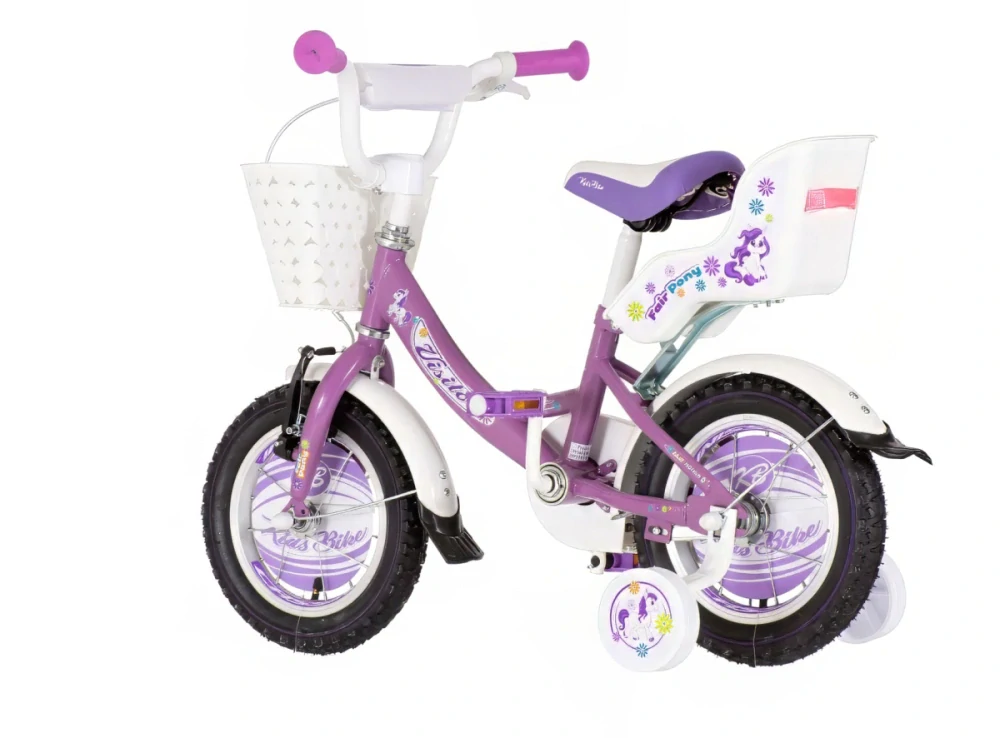 Bicykel Visitor Pony 12" Fialová Biela KIDS